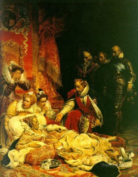 Pablo Delaroche Painting - muerte de isabel 1828 historias Hippolyte Delaroche
